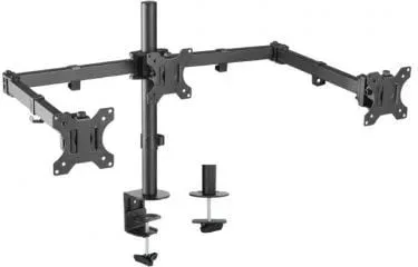 Soporte de Mesa para 3 Monitores Aisens DT27TSR-061/ Giratorio/ Inclinable/ hasta 7kg