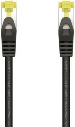 Cable Red Aisens Latiguillo Rj45 Lszh Cat.7 Sftp Pimf 0.5M Negro