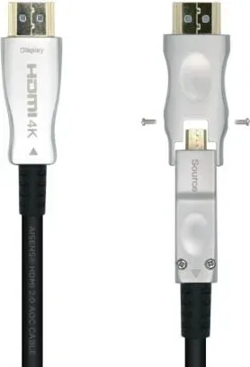 Cable HDMI 2.0 AOC 4K Desmontable Aisens A148-0512/ HDMI Macho / D Macho - HDMI Macho/ 30m/ Negro