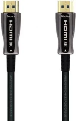 Cable HDMI 2.1 AOC 8K Aisens A153-0522/ HDMI Macho - HDMI Macho/ 60m/ Negro