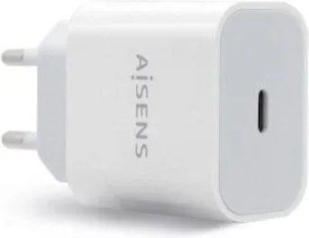 CARGADOR USB-C AISENS PD3.0 1 PUERTO 1xUSB-C 20W BLANCO