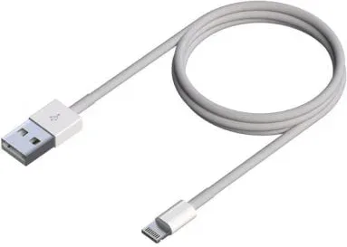 Cable USB 2.0 Lightning Aisens A102-0542/ USB Macho - Lightning Macho/ 50cm/ Blanco