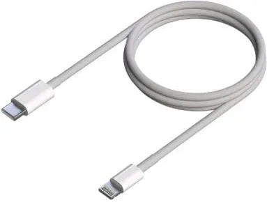 Cable USB 2.0 Tipo-C Lightning Aisens A102-0543/ USB Tipo-C Macho - Lightning Macho/ 50cm/ Blanco