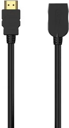 Cable Alargador HDMI Aisens A120-0544/ HDMI Macho - HDMI Hembra/ Hasta 10W/ 2250Mbps/ 1m/ Negro
