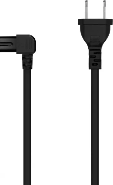 Cable Alimentación Forma 8 Aisens A132-0598/ CEE7/16 Macho - C7 Hembra/ Hasta 1500W/ 1.8m/ Negro