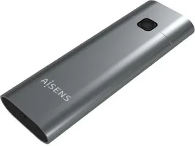 Caja Externa para Disco SSD M.2 NVMe Aisens ASM2-021GR/ USB 3.1 Gen2/ Sin Tornillos