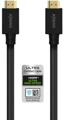 Cable HDMI 2.1 8K Aisens A150-0680/ HDMI Macho - HDMI Macho/ 5m/ Certificado/ Negro