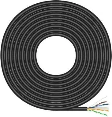 Bobina de Cable RJ45 para Exteriores UTP AWG23 Aisens A135-0675 Cat.6/ 100m/ Impermeable/ Negro