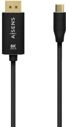 Cable Conversor Aisens Aluminio USB-C a DisplayPort 8K60Hz 1.8M