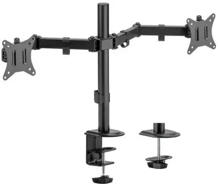 Soporte de Mesa para 2 Monitores o TV Aisens DT32TSR-149/ Giratorio/ Inclinable/ hasta 9kg