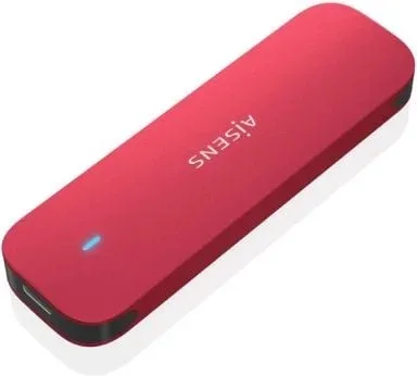 Caja Externa para Disco SSD M.2 NVMe Aisens ASM2-027RED/ USB 3.2/ Sin tornillos
