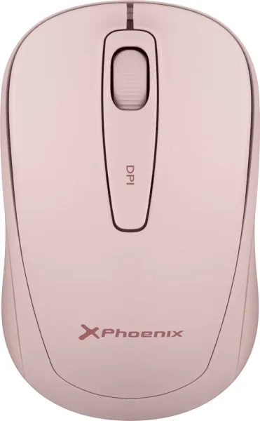 Phoenix m250 ratón inalámbrico 2.4 GHz receptor USB hasta 1600 dpi compatible con pc mac portátil color rosa