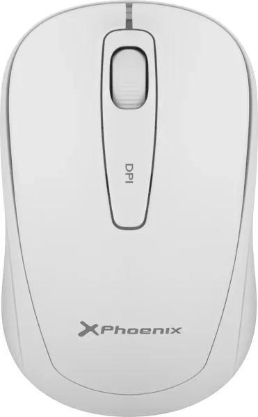 Phoenix m250 ratón inalámbrico 2.4 GHz receptor USB hasta 1600 dpi compatible con pc mac portátil color blanco