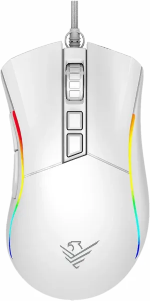 Ratón phoenix gaming void 12000 dpi de alto rendimiento blanco RGB USB configurable