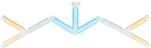 Phoenix aura kit de luces inteligentes RGB para pared control por app diseño modular