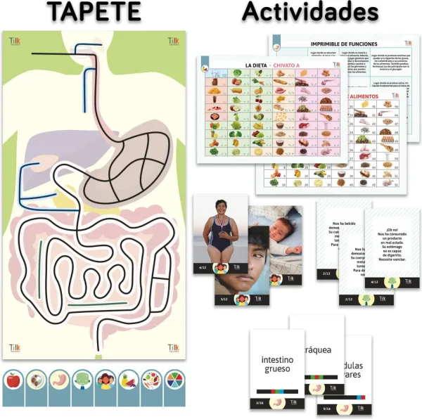 Pack aparato digestivo tilk ozobot tapete + actividades
