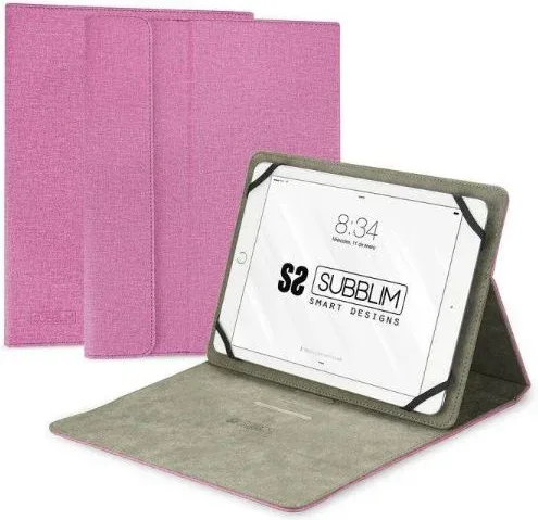 Funda Subblim Clever Stand para Tablets de 9.6"-11"/ Rosa