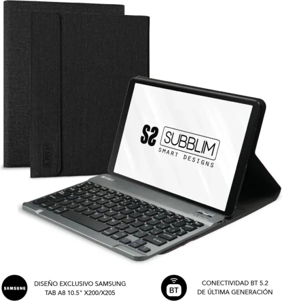 Funda Tablet Subblim Keytab Pro Bt Samsung Gt A8 10.5" X200/205