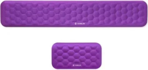 Kit Alfombrilla Teclado + Raton Ergo Airpadding Morado Subblim