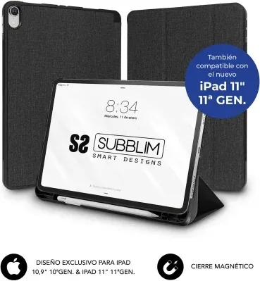Funda Subblim Shock Case SUBCST-5SC316 para iPad 10ª Generación de 10.9"/ Negra