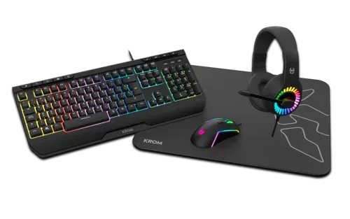 KROM KIT GAMING 4 en 1 KENYA. RGB