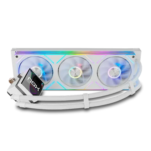 Refrigeracion Liquida Nox M-360 LCD 3Xvent 120Mm Pwm ARGB Blanco