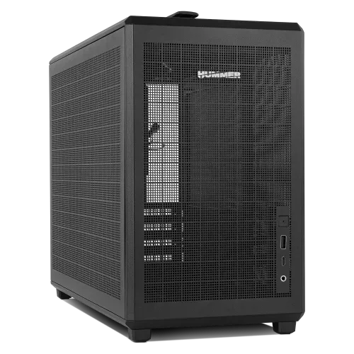 Caja Nox Micro Atx Hummer Refresh 2Xusb3.0 sin Fuente Negro