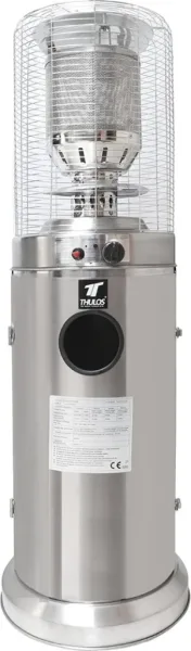 Estufa de exterior thulos th - ext12 acero inoxidable