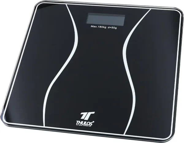 Bascula de baño thulos th - bd119 negro carga maxima 180kg