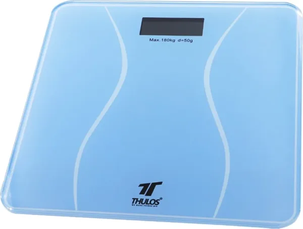 Bascula de baño thulos th - bd119 azul carga maxima 180kg
