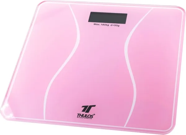 Bascula de baño thulos th - bd119 rosa carga maxima 180kg