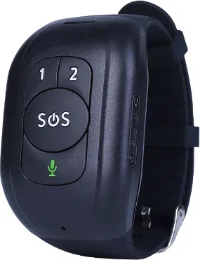 Pulsera para Ancianos con Sos 4G GPS Localizador Negro Leotec