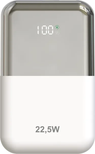 Leotec Powerbank 10000Mah 22,5W Pd20W Carga Rapida Blanco/Plata 1Usb-C+1 USB-A Incluye Cable USB-A a