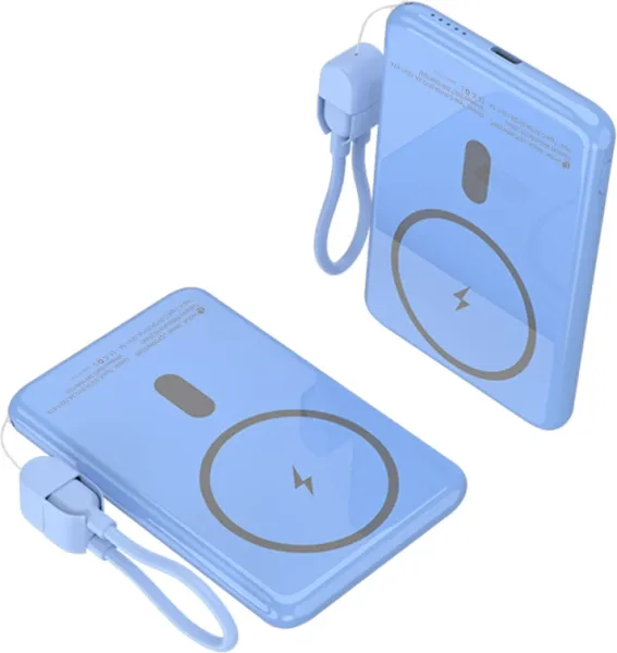 Leotec Powerbank 5000Mah 20W Fast Chrg Azul 1Usb-C+Wireless Inc Lan Cab USB-C a USB-C 65W