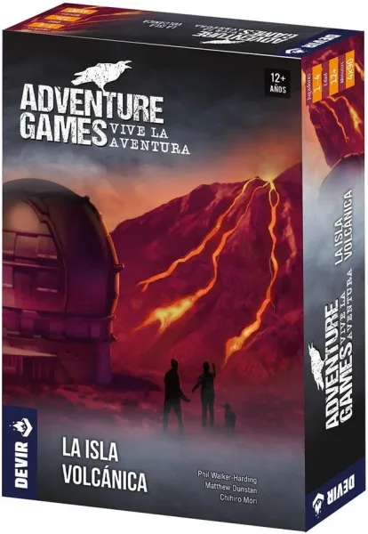Juego de mesa adventure games: la isla volcánica