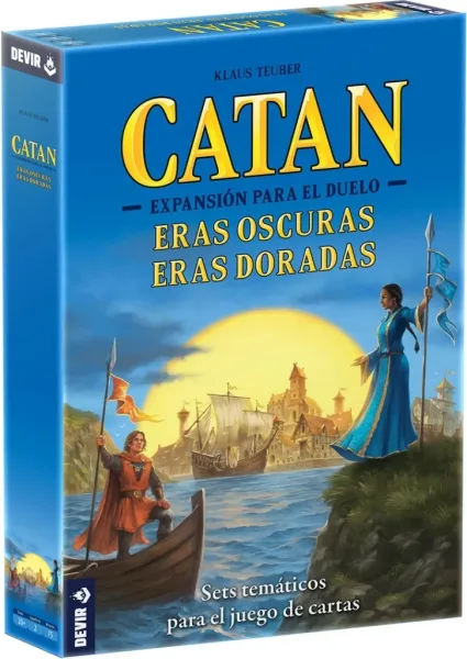 Juego de mesa devir catan el duelo eras oscuras eras doradas