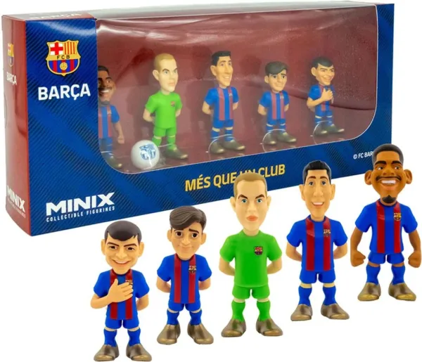 Pack 5 figuras minix fc barcelona