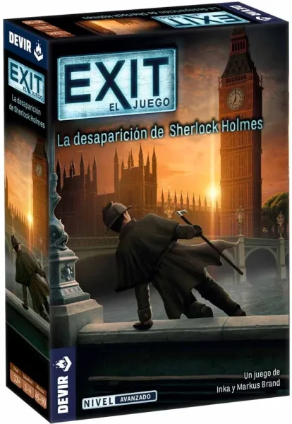 Juego de mesa devir exit la desaparición de sherlock holmes