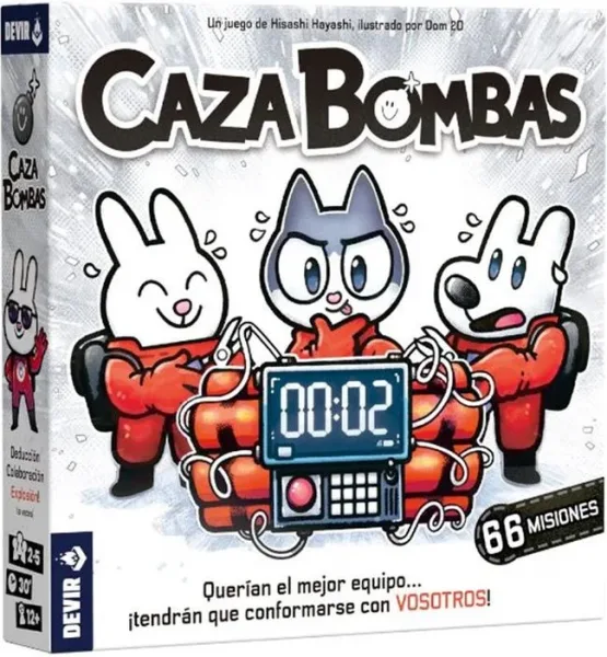 Juego de mesa caza bombas