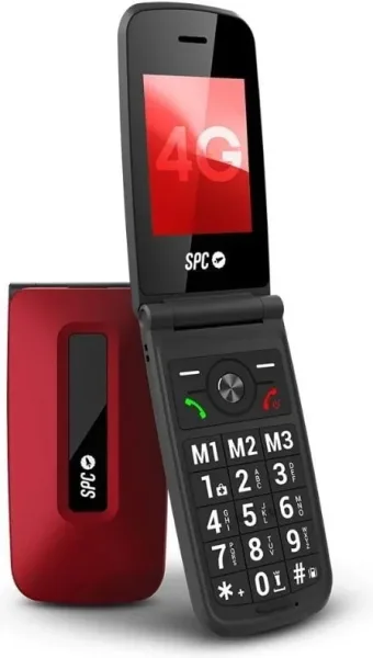 Teléfono Móvil SPC Titan 2 para Personas Mayores/ 4G/ Rojo
