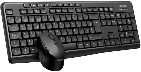 Kit teclado + raton coolbox inalambrico multimedia negro coo - ktr - 03w