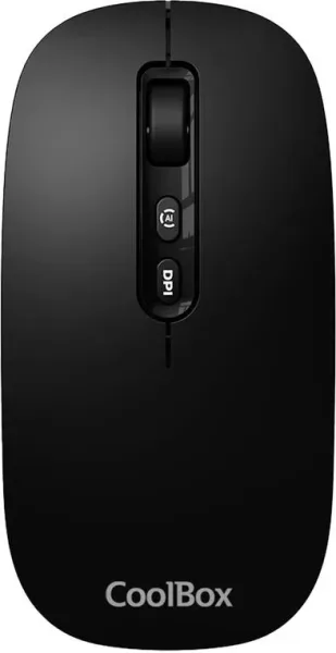Mouse raton coolbox ia w02 negro 1600 dpi inalambrico rf+bt