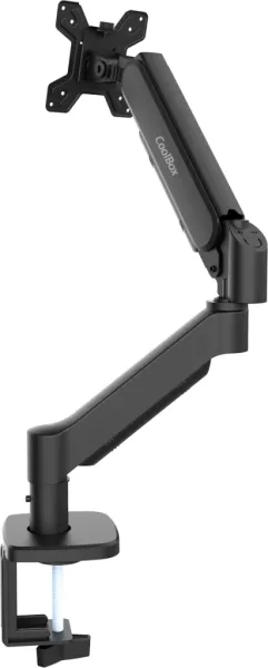Soporte monitor coolbox hasta 32 pulgadas abrazadera articulado
