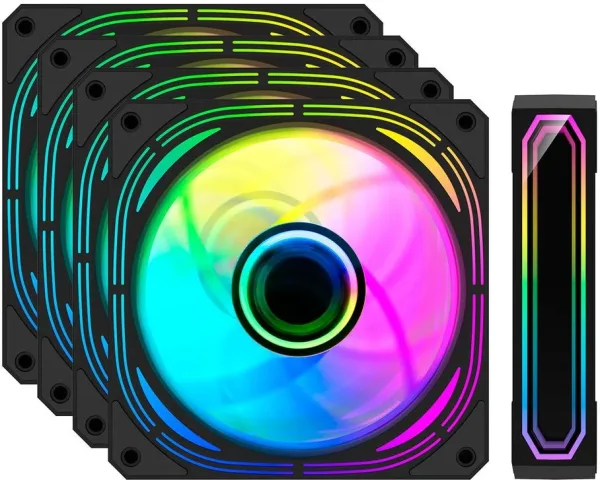 Ventilador caja coolbox infinity pro ARGB 4 x 120mm