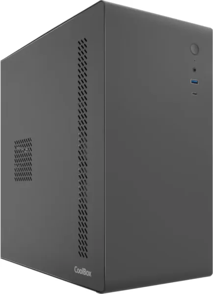 Caja ordenador coolbox m640c matx negra fuente 500w