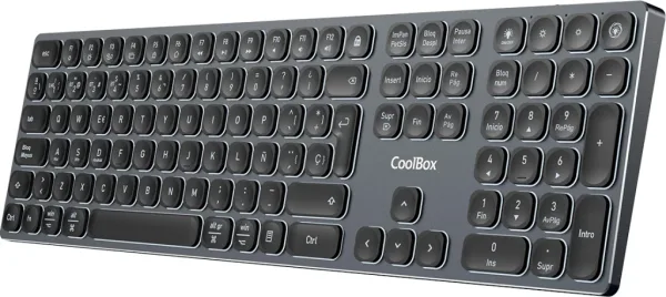 Teclado inalambrico retroiluminado coolbox moonlight key b431