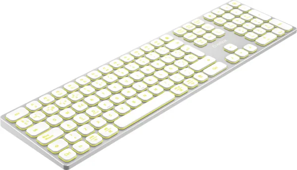 Teclado inalambrico retroiluminado coolbox moonlight key b431 plata blanco