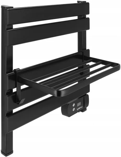 Yoevu -  kit radiador toallero 150 w mas repisa extra con ganchos -  color negro