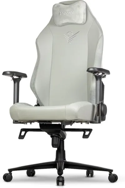 Silla gaming phoenix monarch remaster cuero napa gris talla r