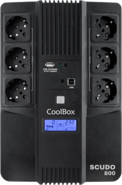 Coolbox Sai Scudo3 800Va/480W con Pantalla  LCD